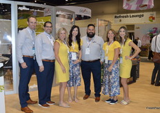 A fresh new look in the booth of Mission Produce. The color yellow was added to the palette. 